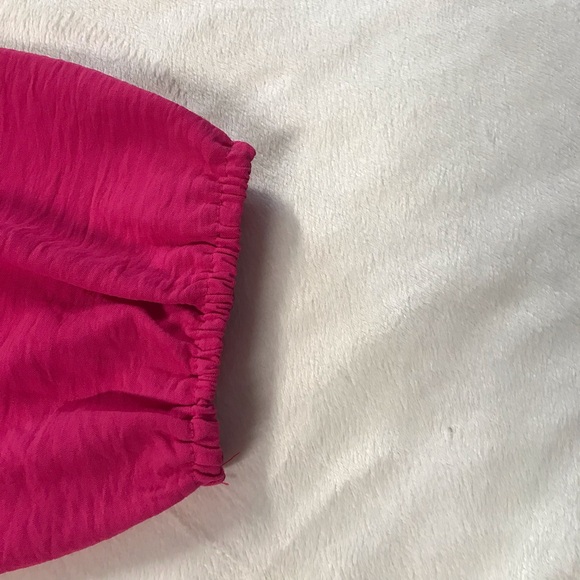 Luxology Wrap Dress Women’s Size XL Color Pink Ruffles V-Neck Long Sleeve Hi-Low - Picture 14 of 15